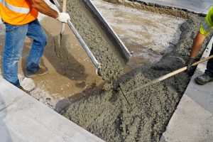 Domestic concrete pouring